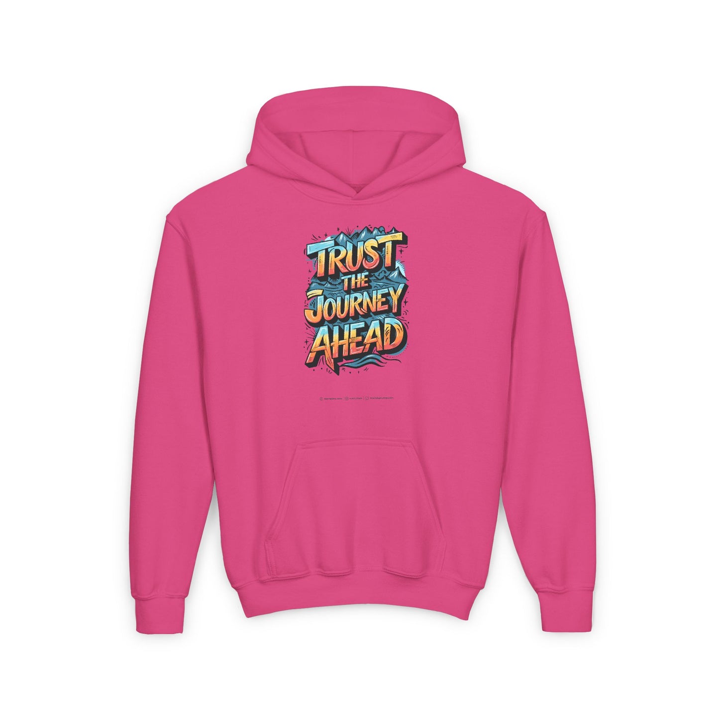 Trust The Journey Ahead Youth Heavy Blend Hooded Sweatshirt