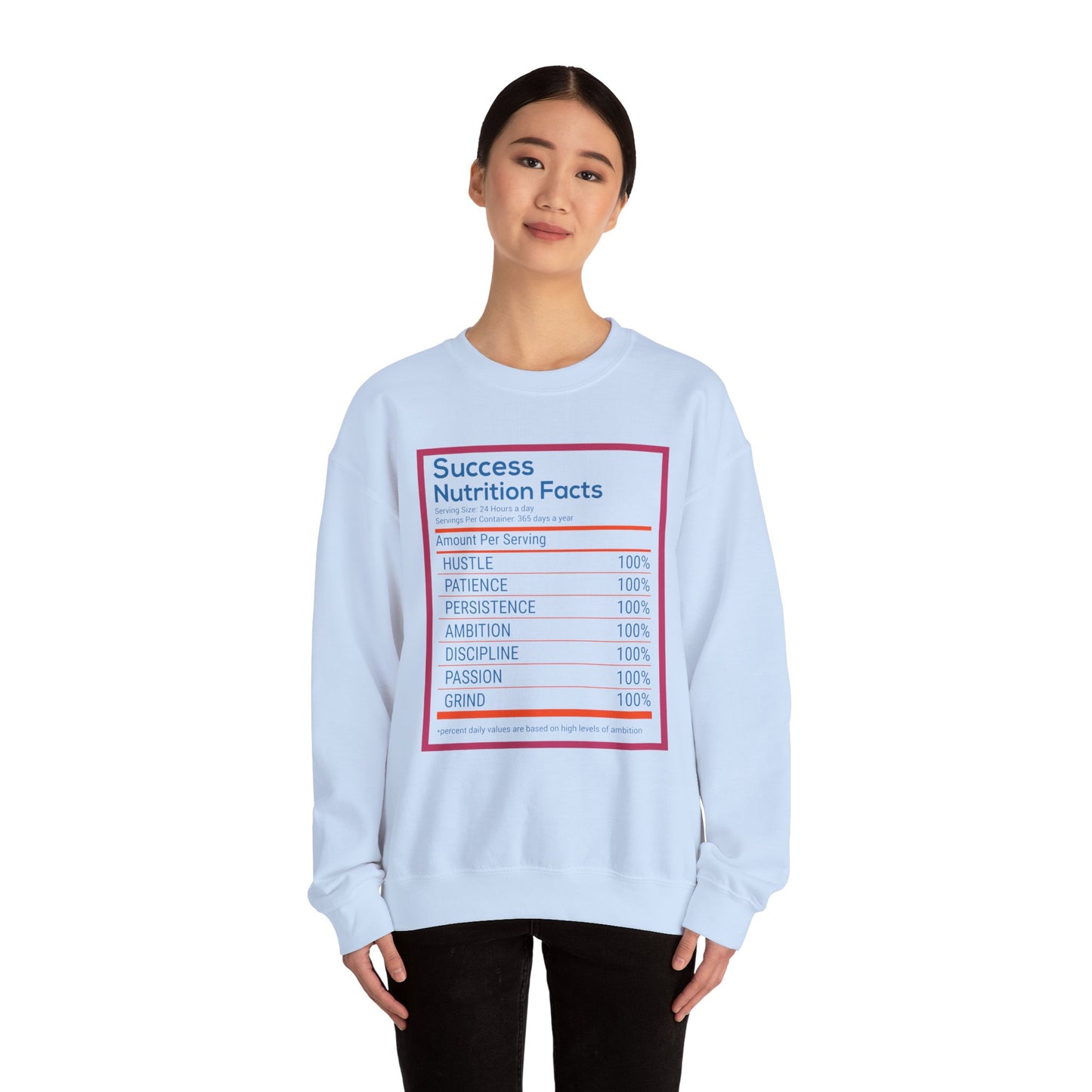 Success Nutrition Facts Unisex Heavy Blend™ Crewneck Sweatshirt