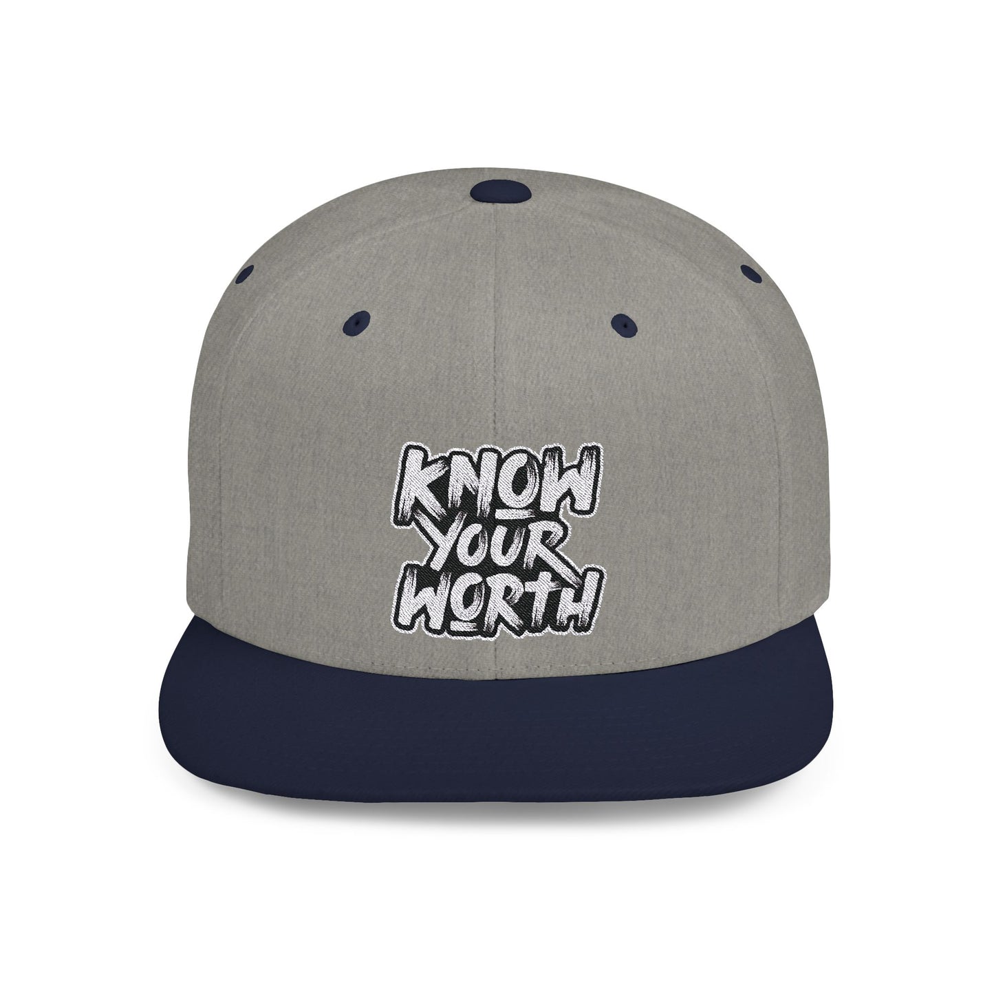 Know Your Worth Flat Bill Snapback