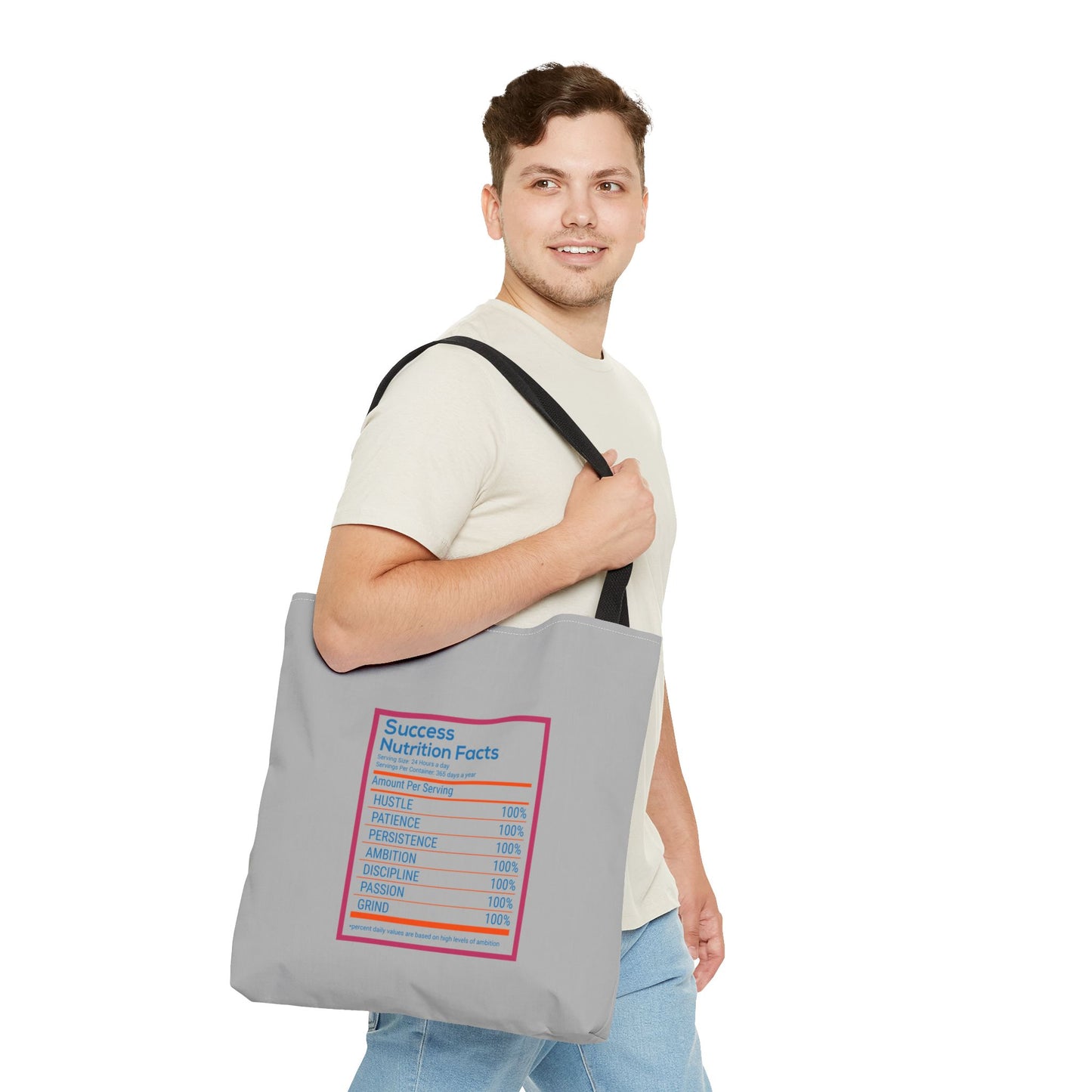 Success Nutrition Facts Tote Bag (AOP)