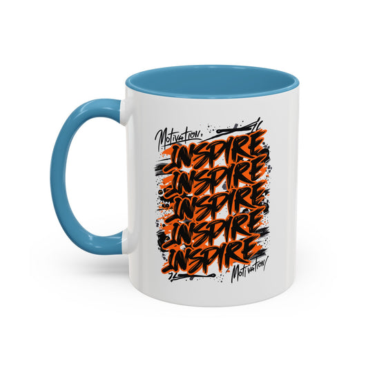 Motivation Inspire Motivation Accent Coffee Mug (11, 15oz)