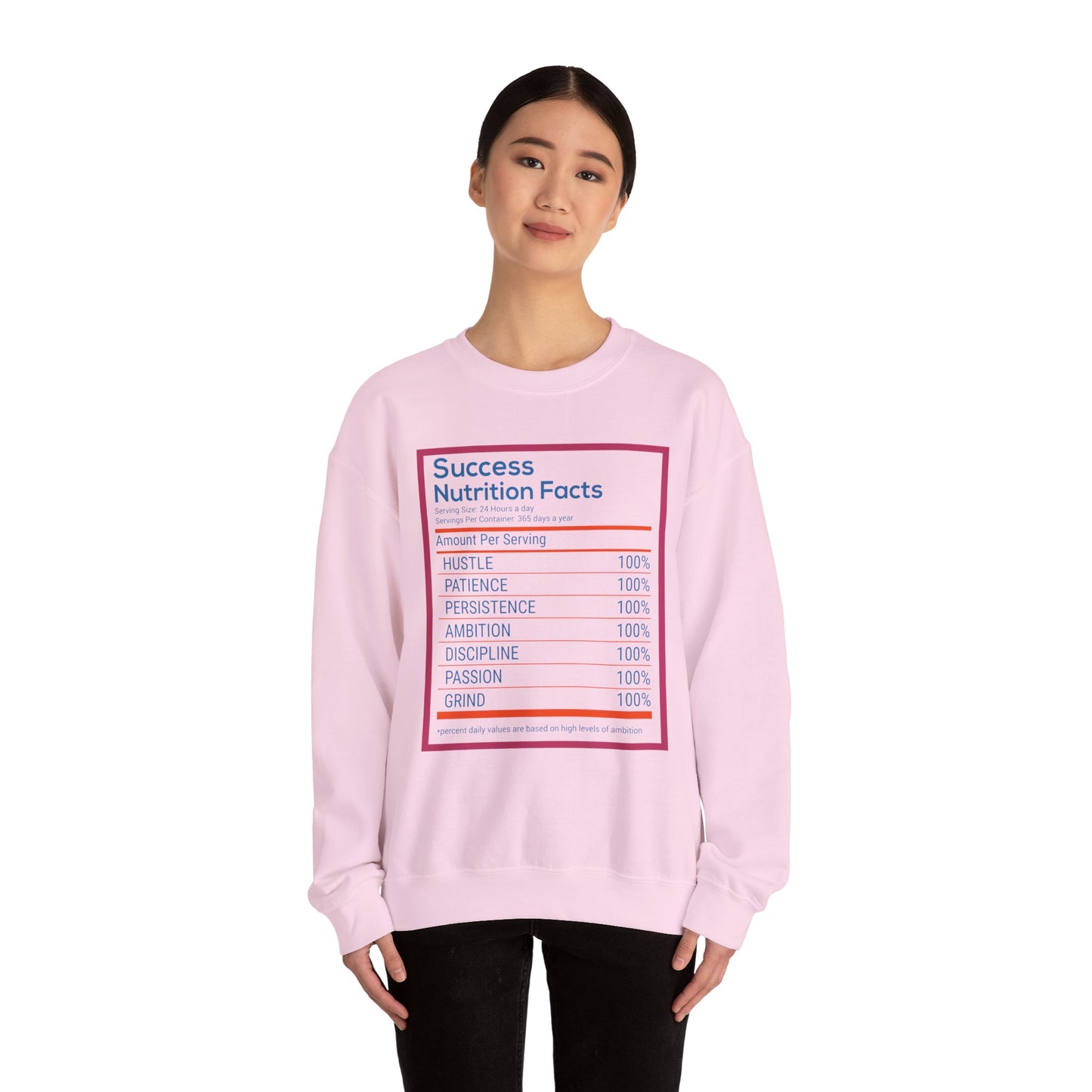 Success Nutrition Facts Unisex Heavy Blend™ Crewneck Sweatshirt