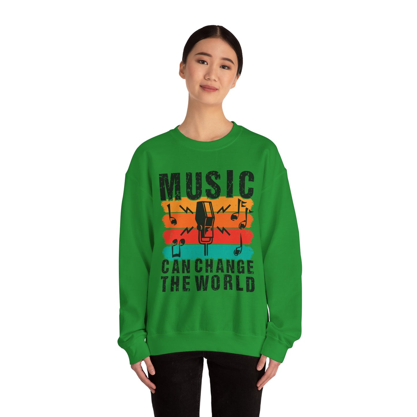 Music Can Change The World Unisex Heavy Blend™ Crewneck Sweatshirt