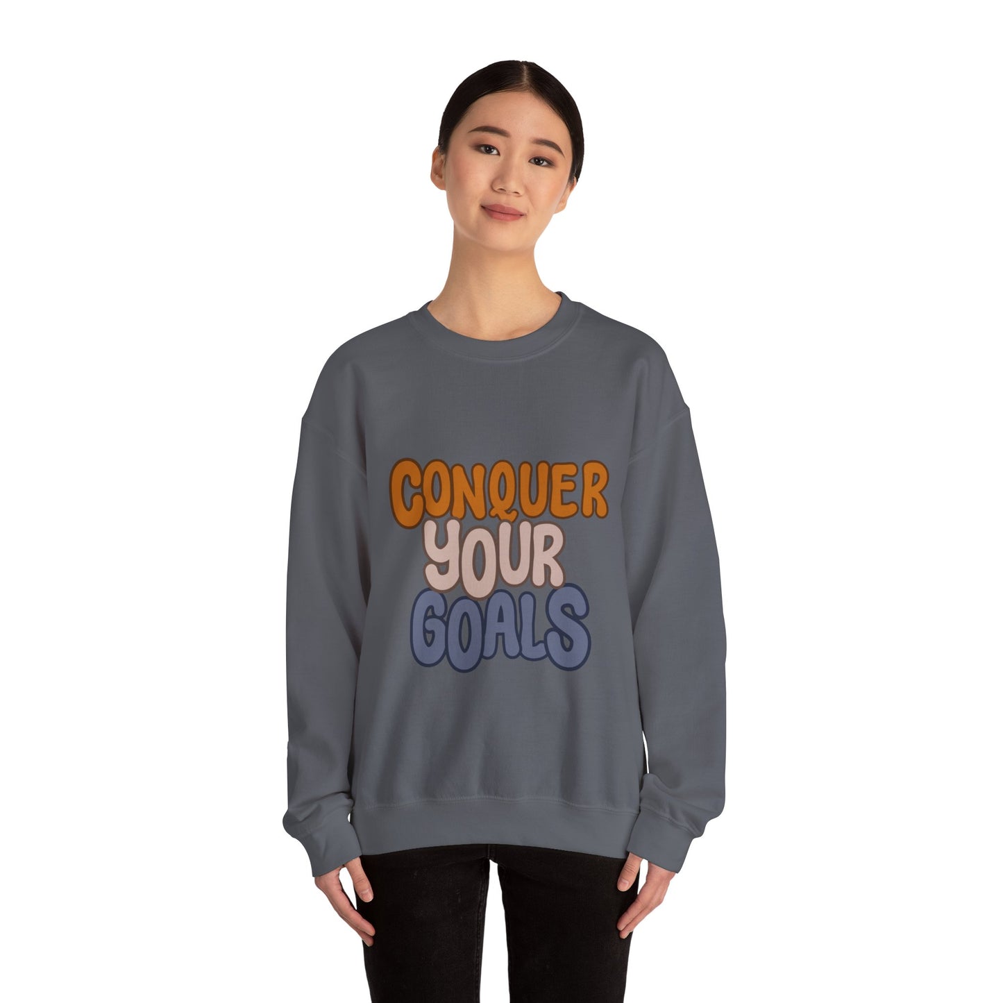 Conquer Your Goals Unisex Heavy Blend™ Crewneck Sweatshirt