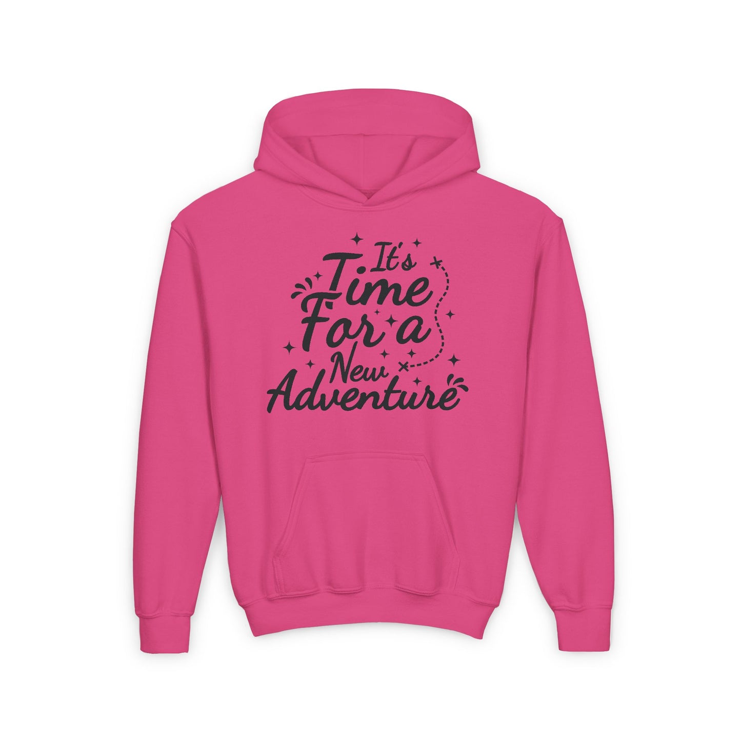It's Time For A New Adventure Youth Heavy Blend Hooded Sweatshirt