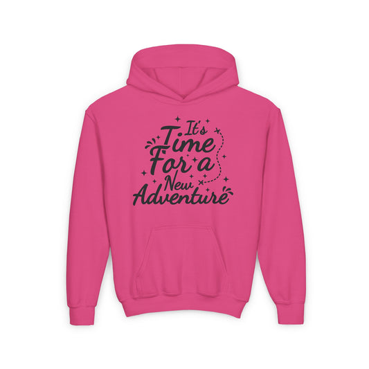 It's Time For A New Adventure Youth Heavy Blend Hooded Sweatshirt