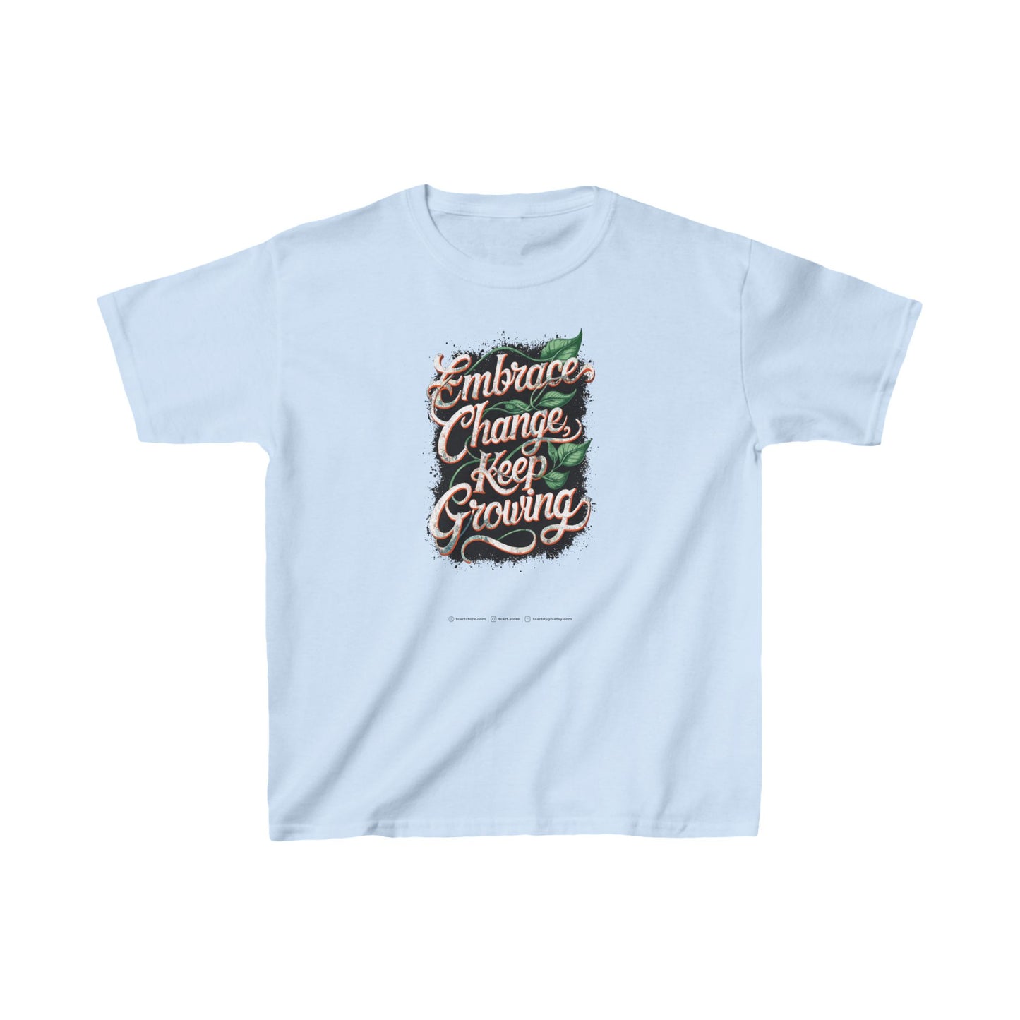 Embrace Change Keep Growing  Kids Heavy Cotton™ Tee