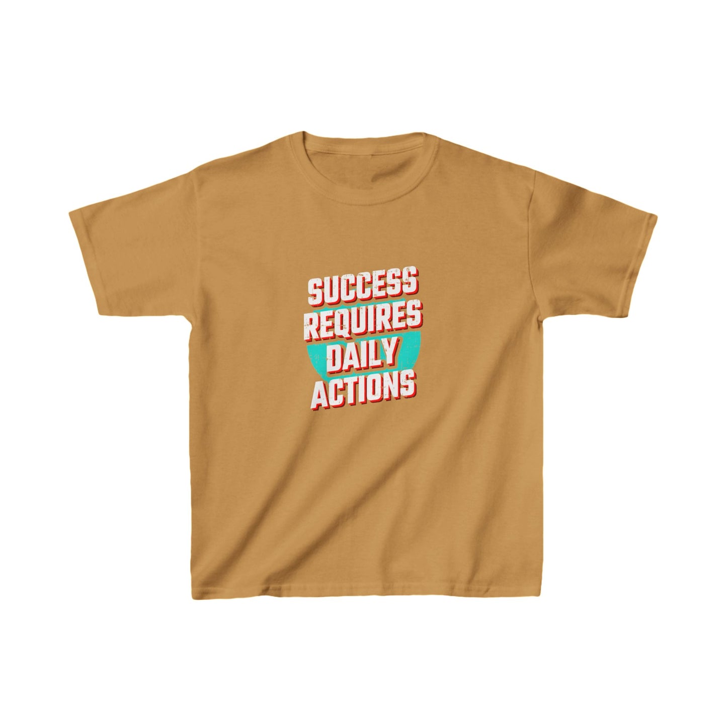 Success Requires Daily Actions Kids Heavy Cotton™ Tee