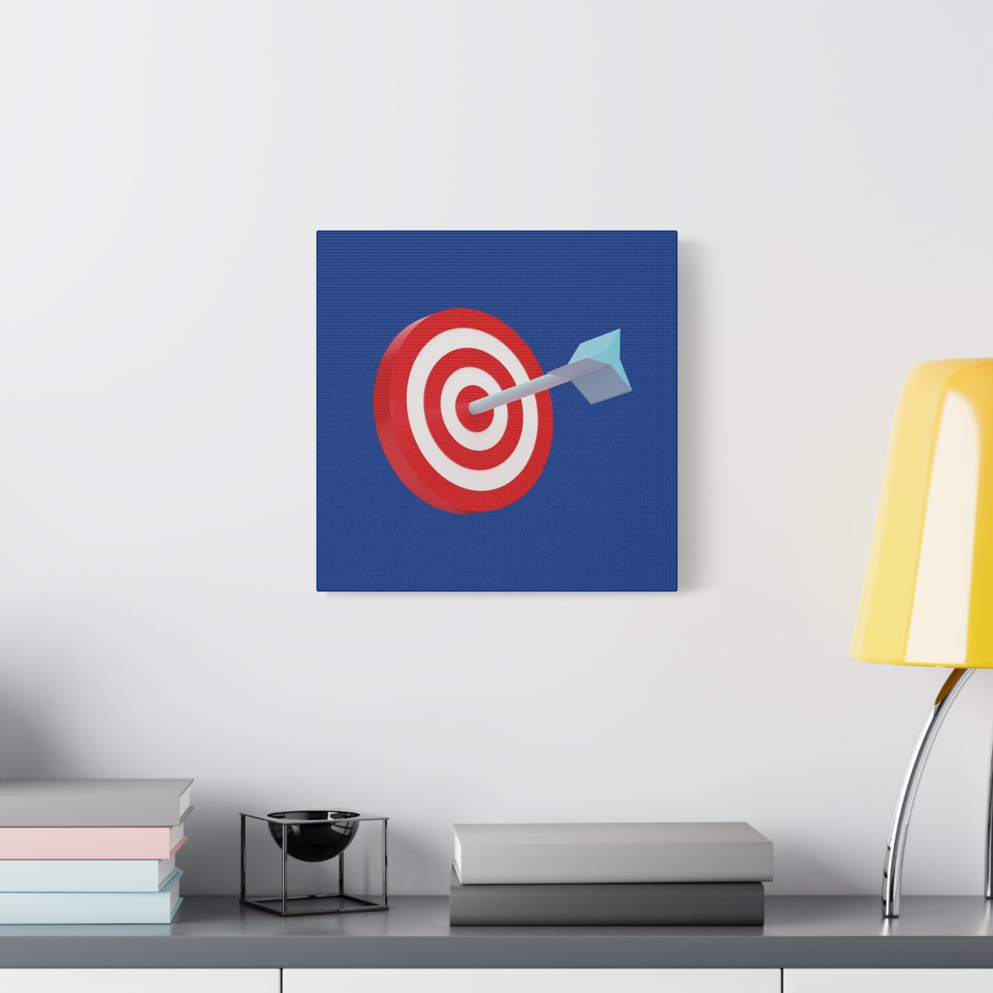 3d Render Arroe Hit The Center Of Target Or Goal Of Success Matte Canvas, Stretched, 1.25"