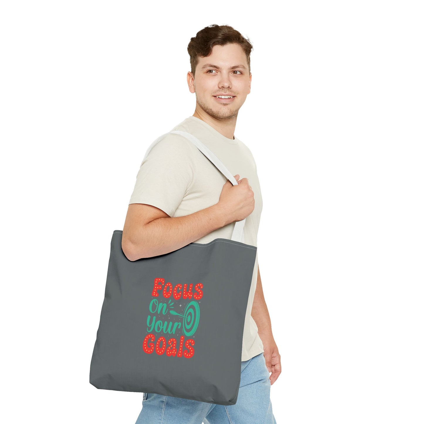 Focus On Your Goals Tote Bag (AOP)