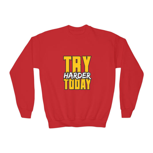 Try Harder Today Youth Crewneck Sweatshirt