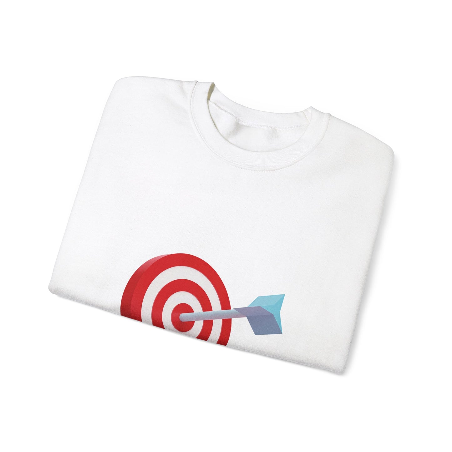 3d Render Arroe Hit The Center Of Target Or Goal Of Success Unisex Heavy Blend™ Crewneck Sweatshirt