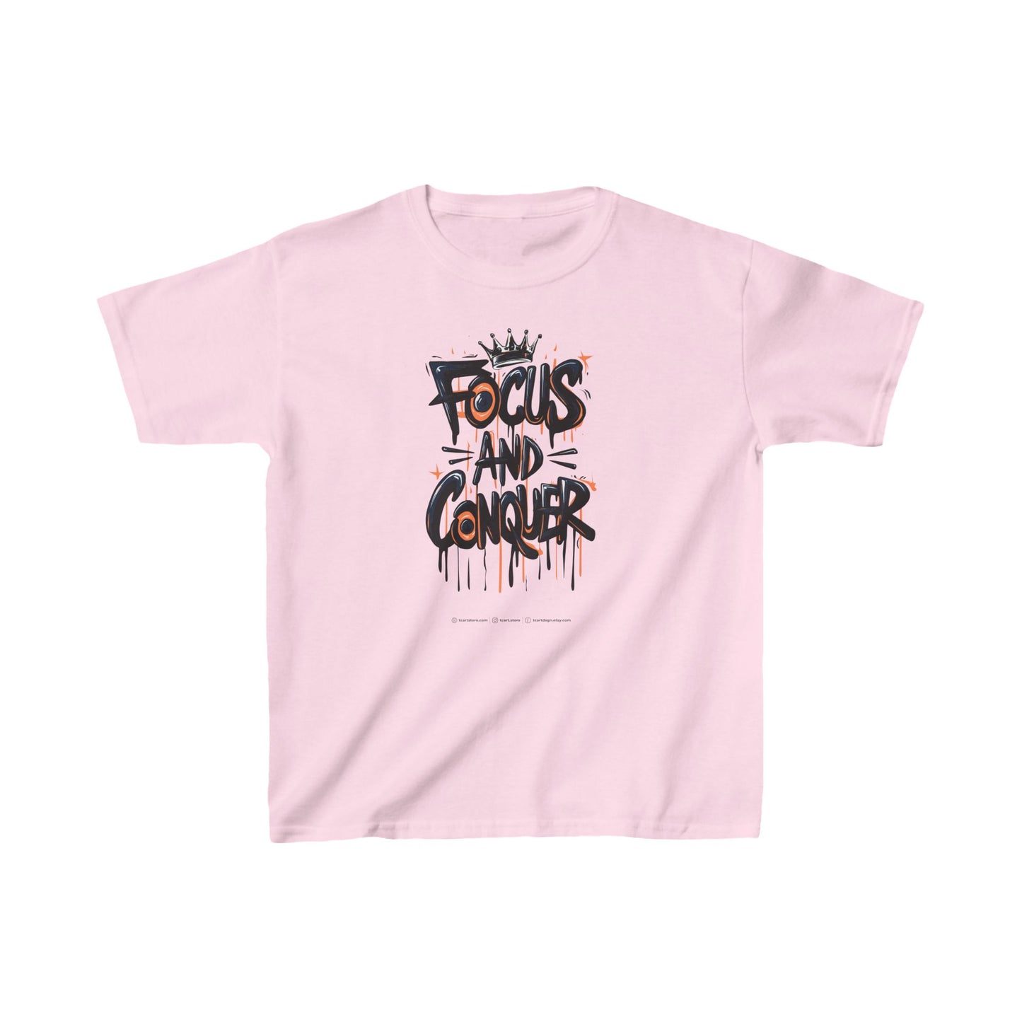 Focus And Conquer Kids Heavy Cotton™ Tee