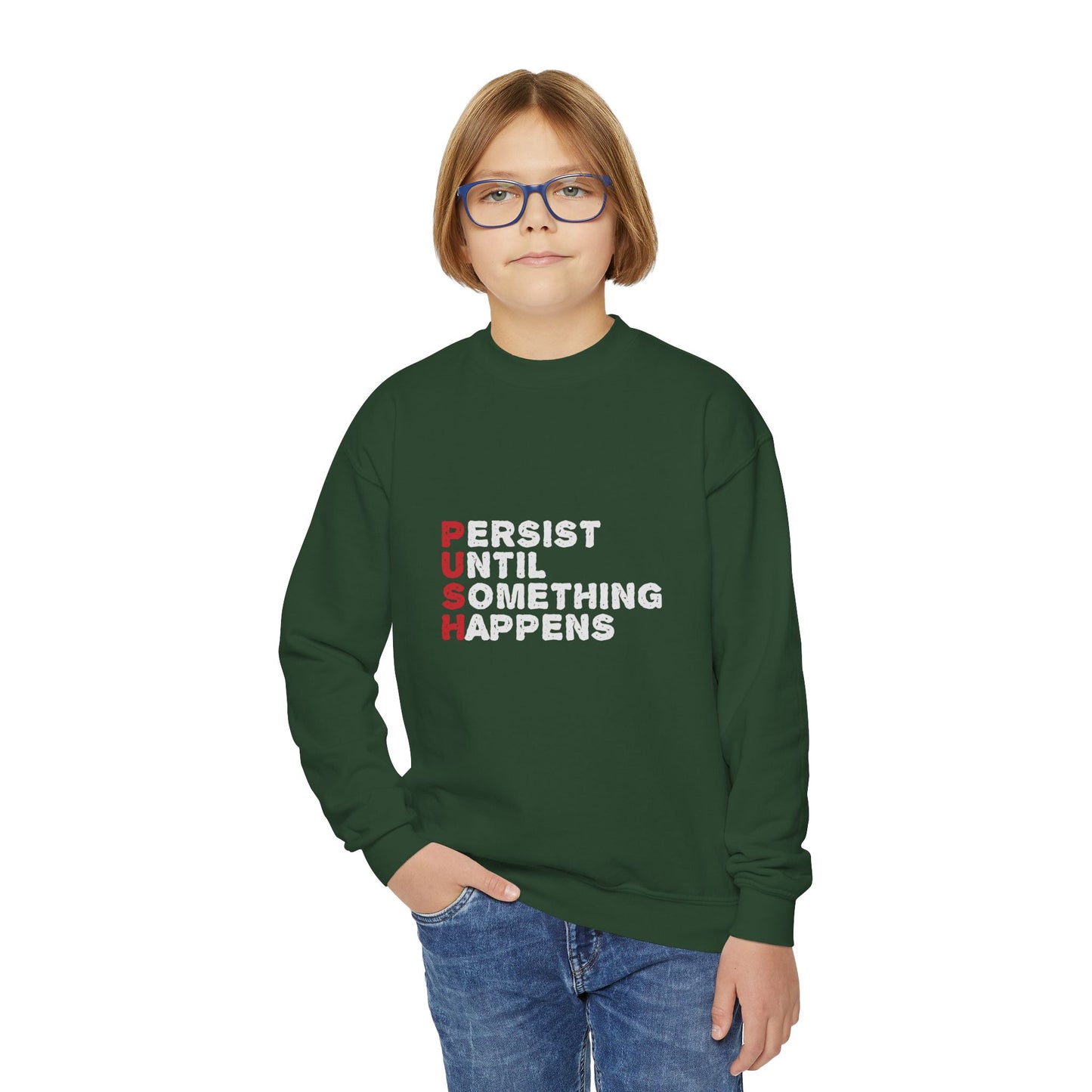 Persist Until Something Happens Youth Crewneck Sweatshirt