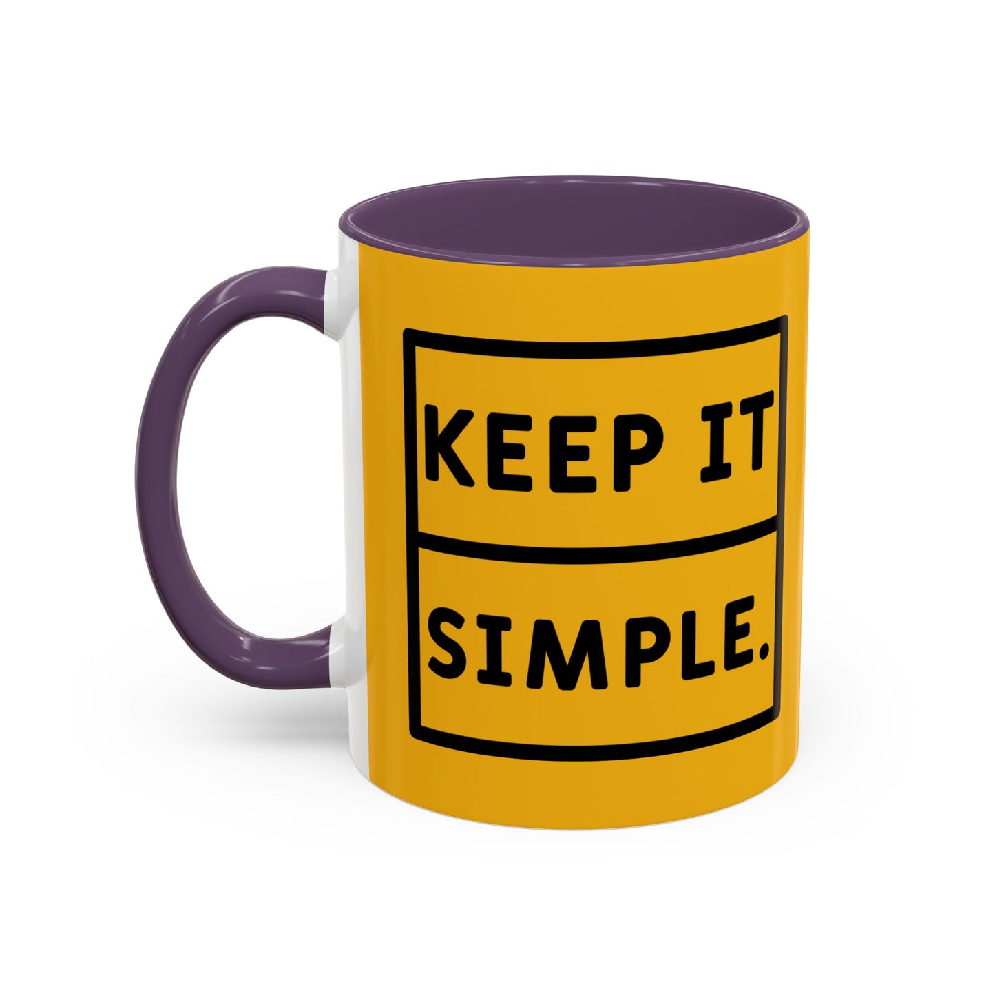 Keep It Simple Accent Coffee Mug (11, 15oz)