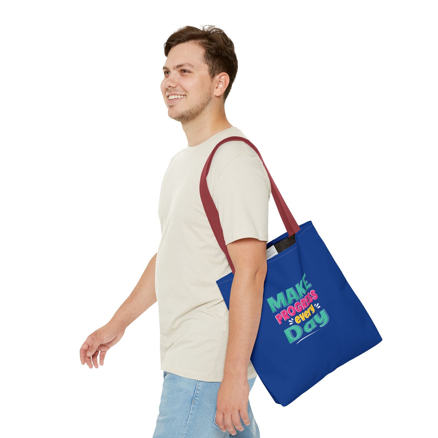 Make Progress Every Day Tote Bag (AOP)