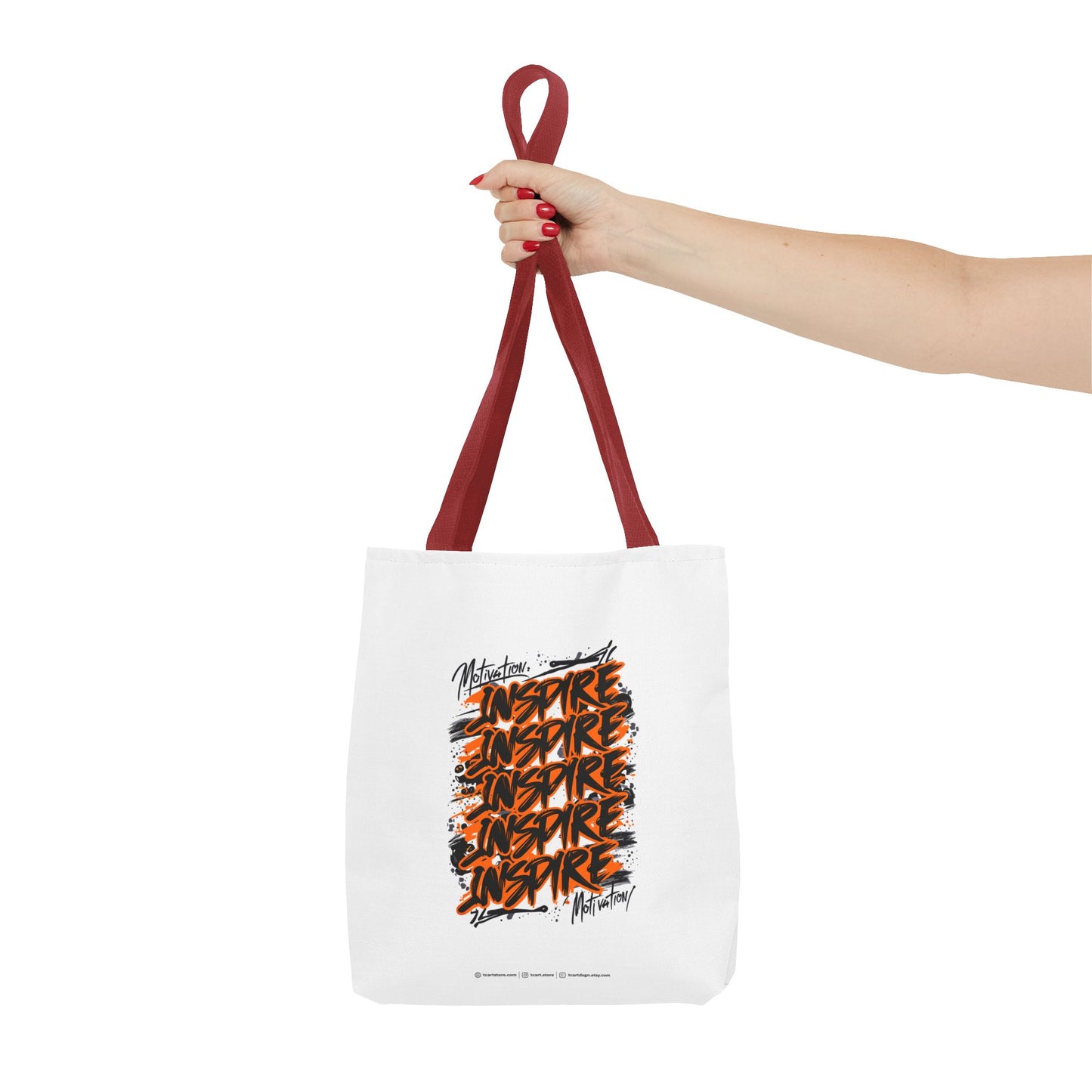 Motivation Inspire Motivation Tote Bag (AOP)