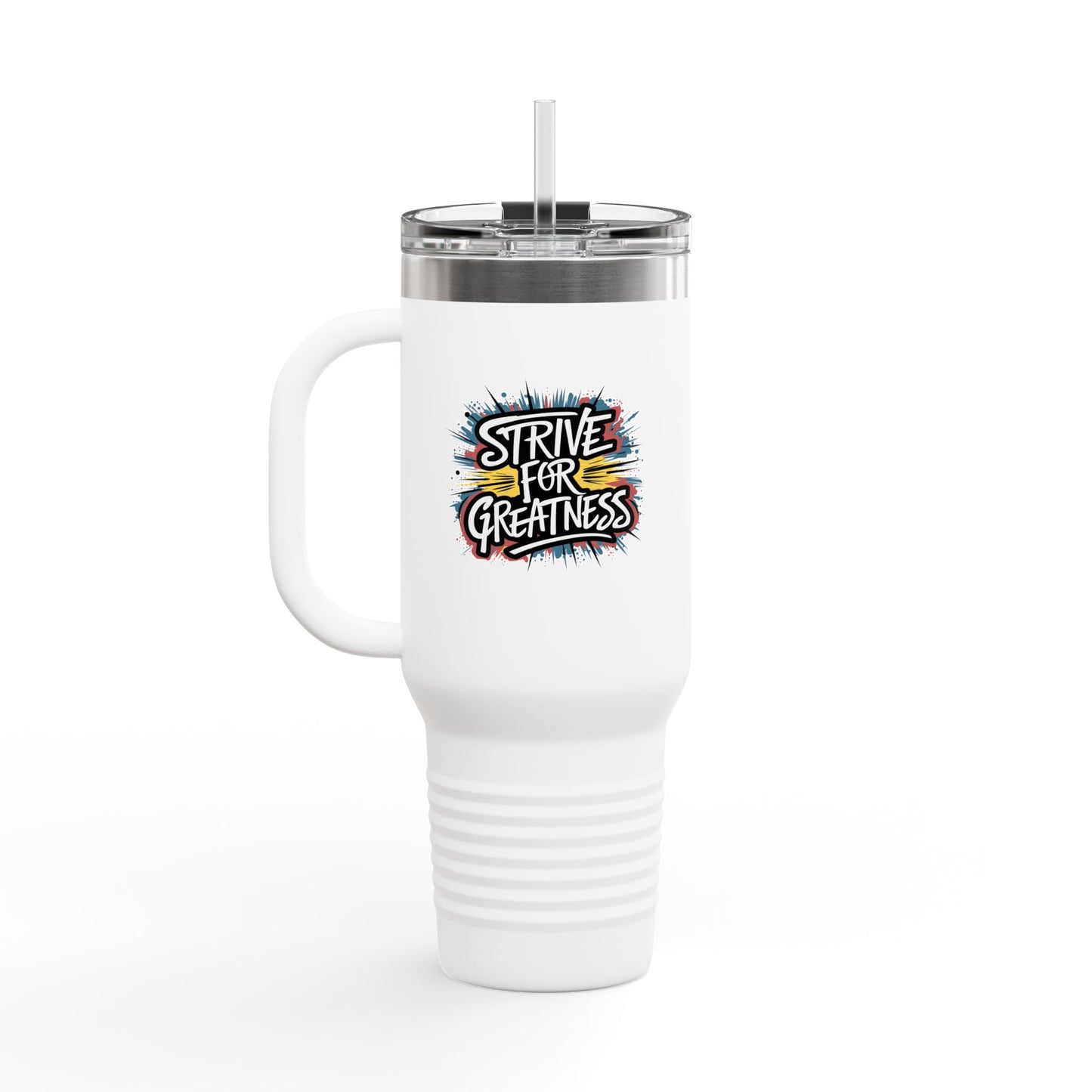 Strive For Greatness Insulated Travel Mug, 40oz