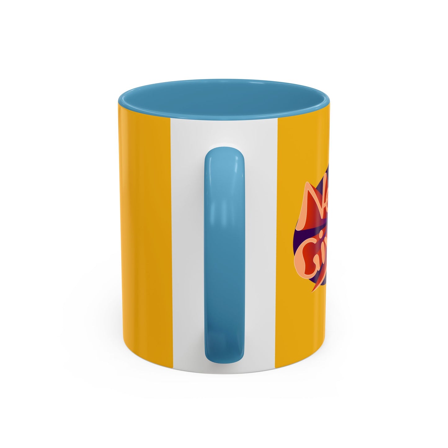 Never Give Up Accent Coffee Mug (11, 15oz)