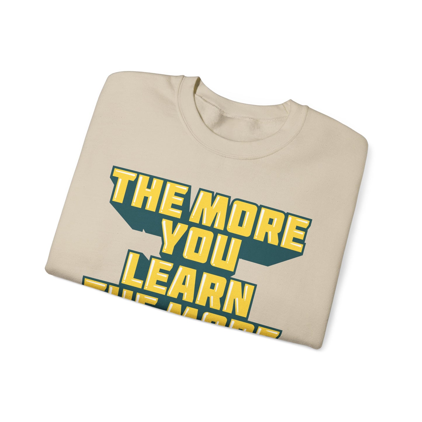 The More You Learn The More You Earn Unisex Heavy Blend™ Crewneck Sweatshirt