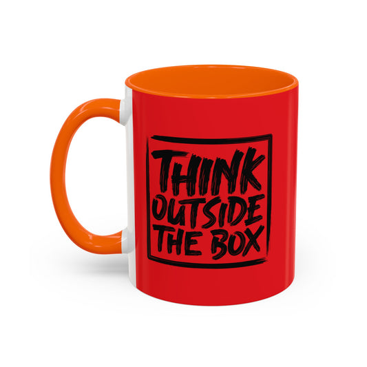 Think Outside The Box Accent Coffee Mug (11, 15oz)