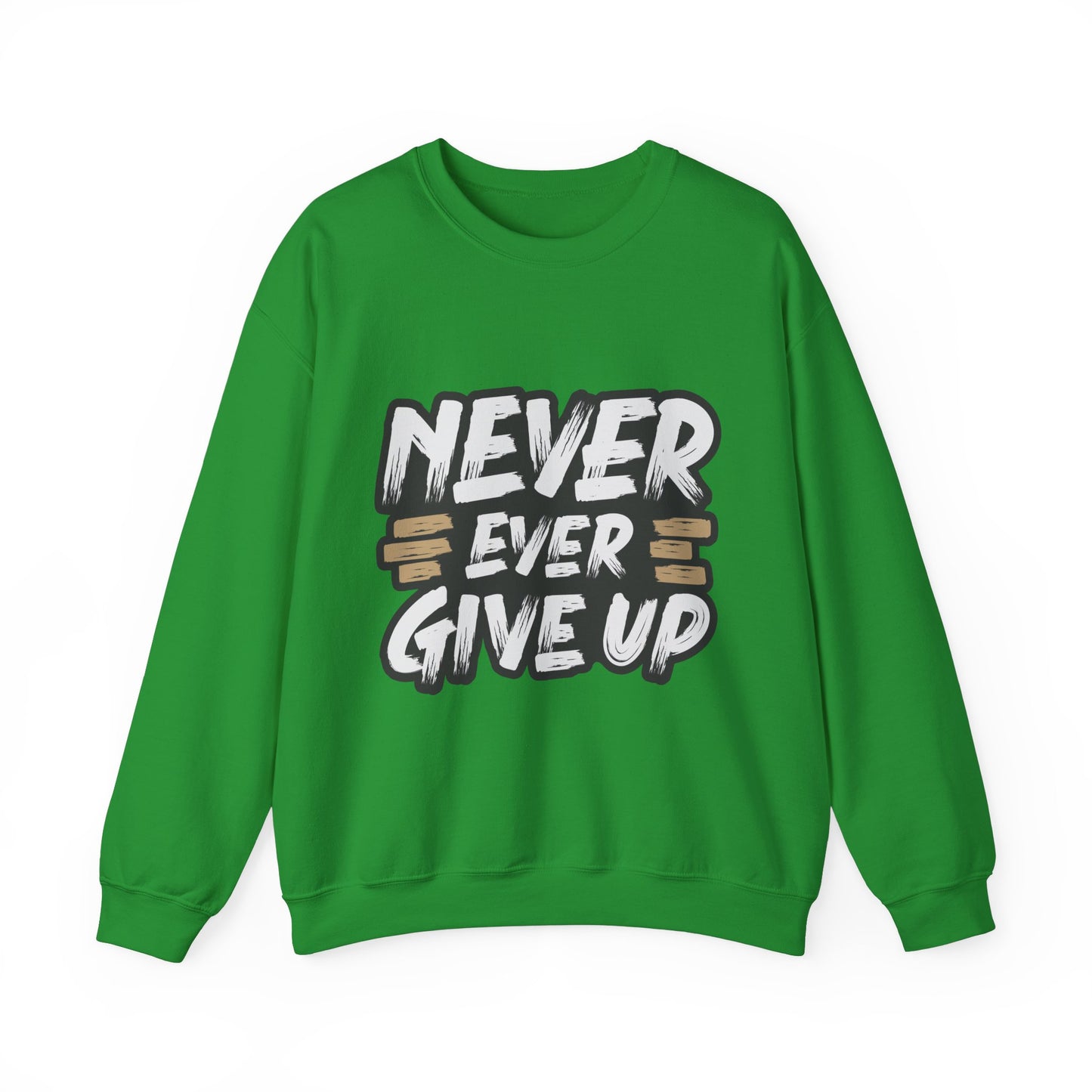 Never Give Up Unisex Heavy Blend™ Crewneck Sweatshirt