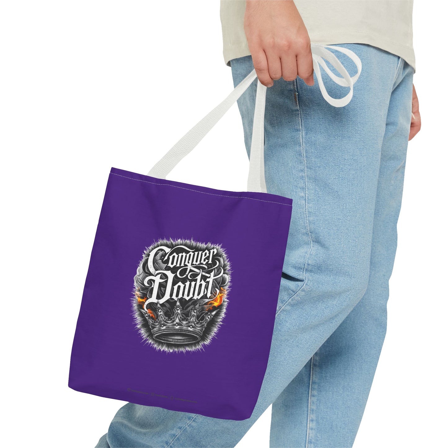 Conquer Doubt Tote Bag (AOP)