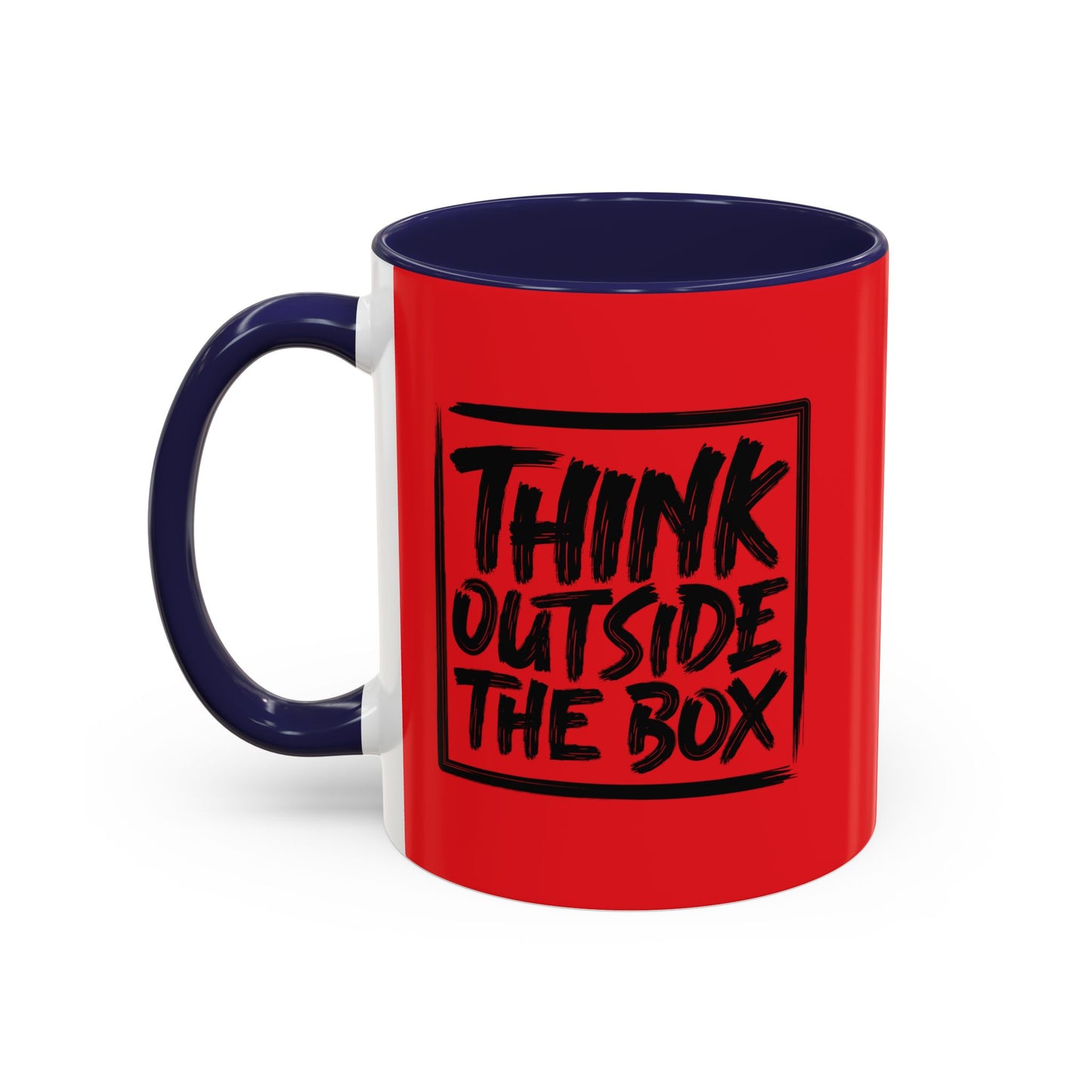 Think Outside The Box Accent Coffee Mug (11, 15oz)