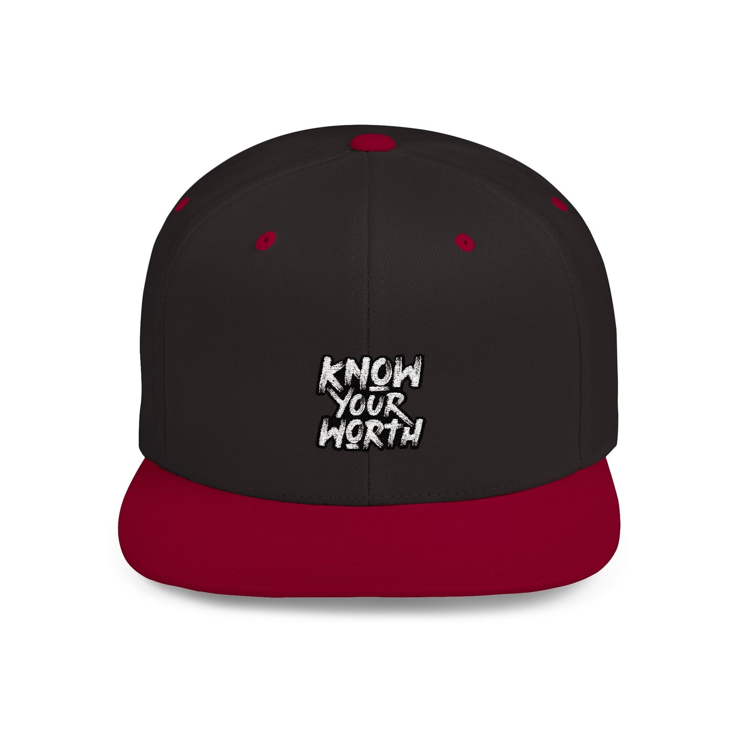 Know Your Worth Flat Bill Snapback