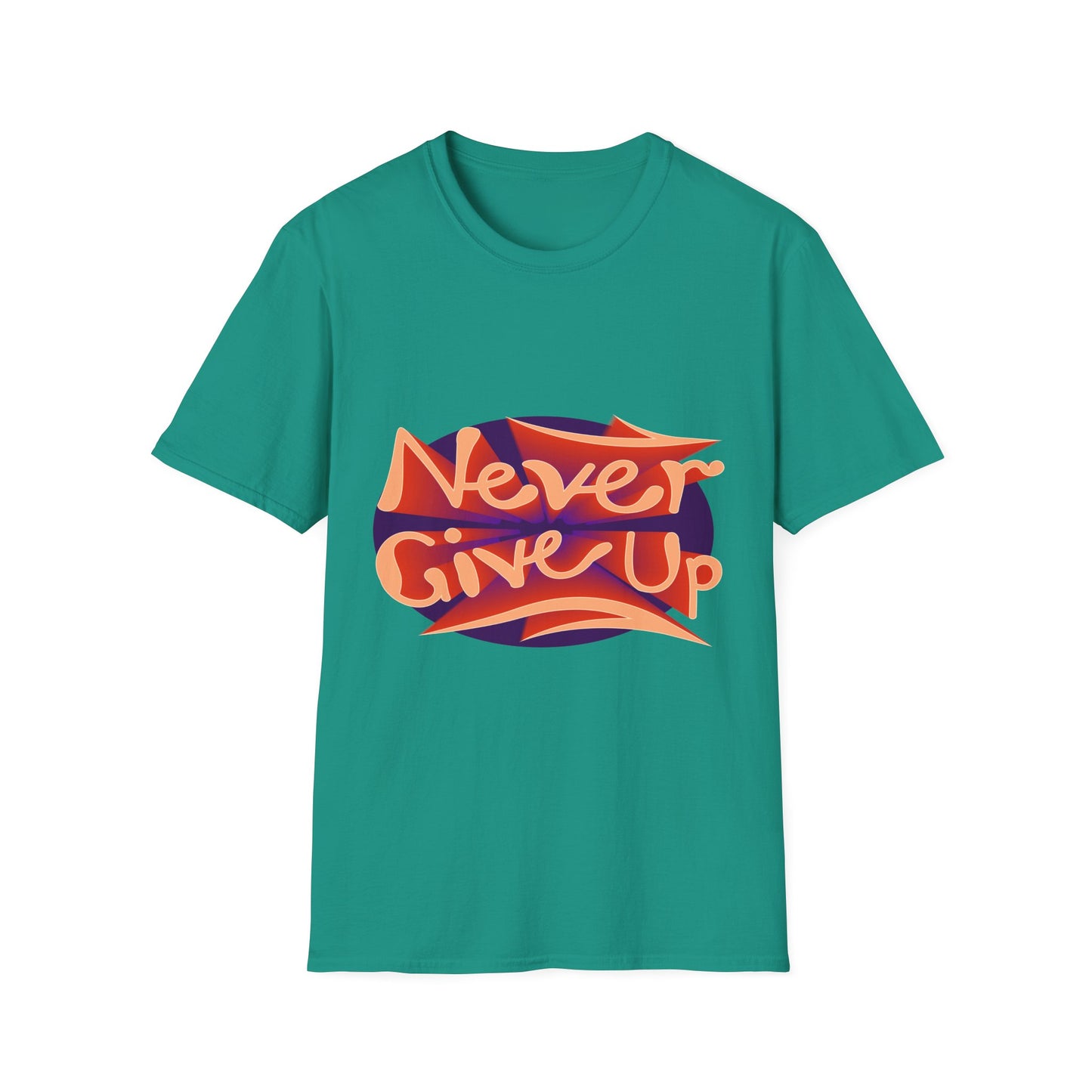 Never Give Up Unisex Softstyle T-Shirt