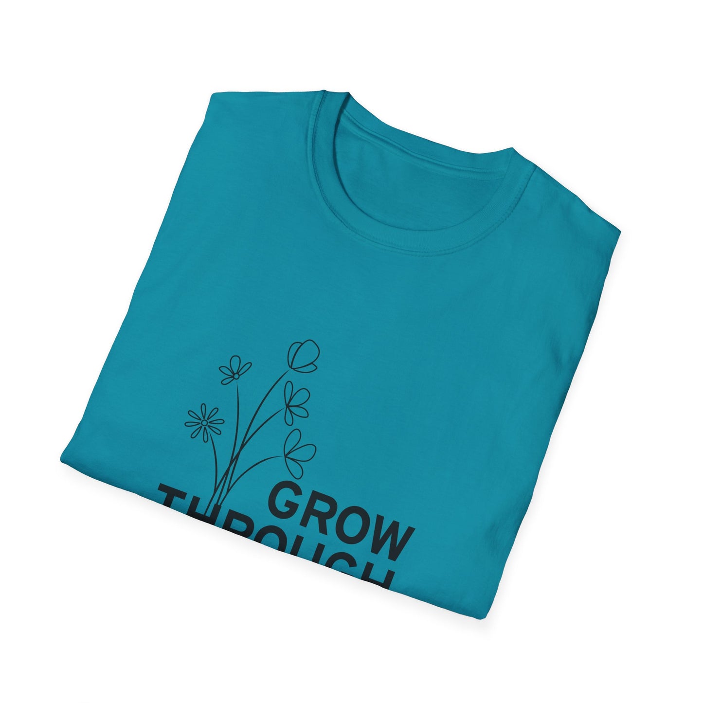 Grow Through  Unisex Softstyle T-Shirt