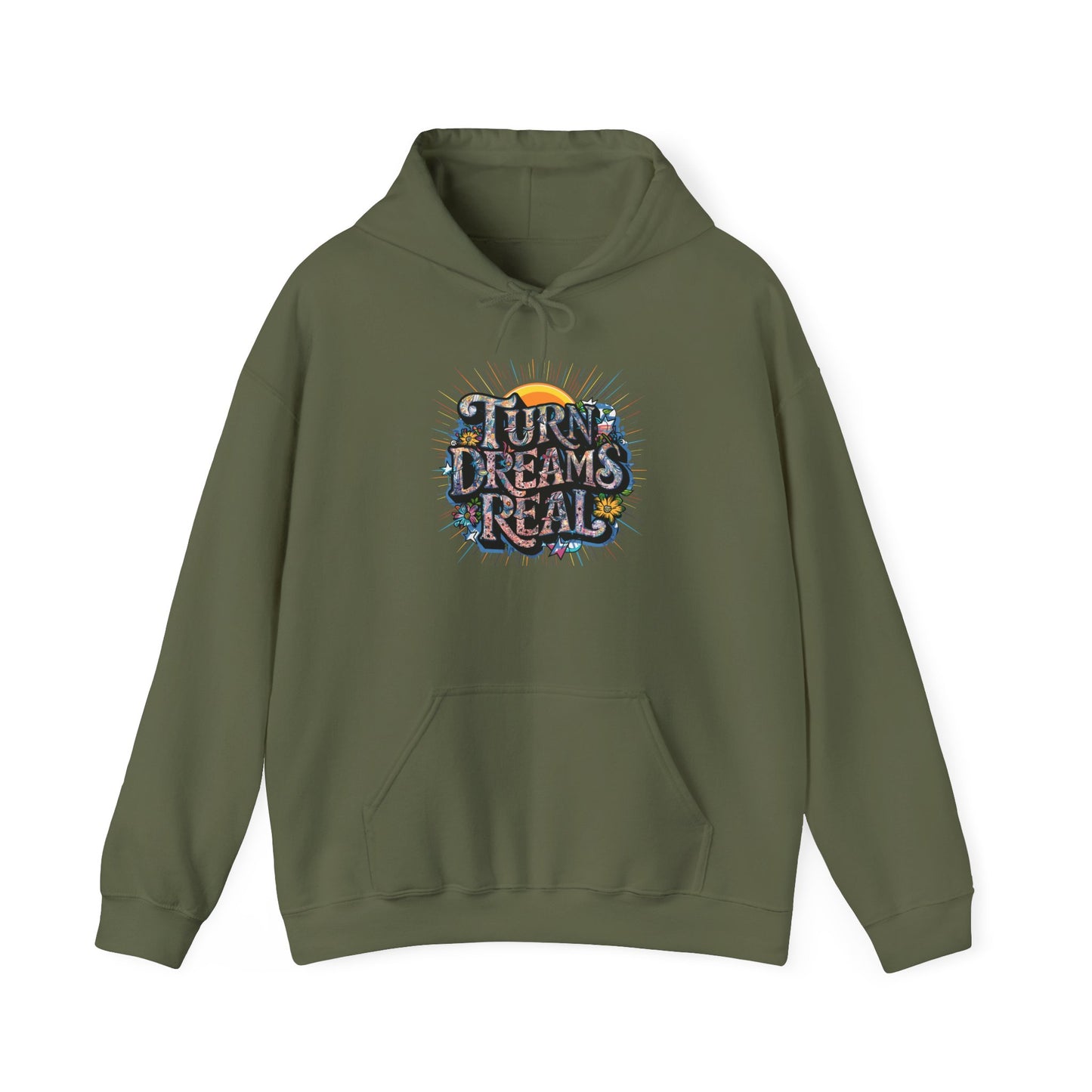 Turns Dreams Real Unisex Heavy Blend™ Hooded Sweatshirt