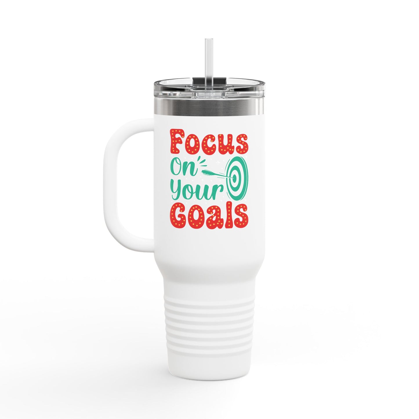 Focus On Your Goals Insulated Travel Mug, 40oz