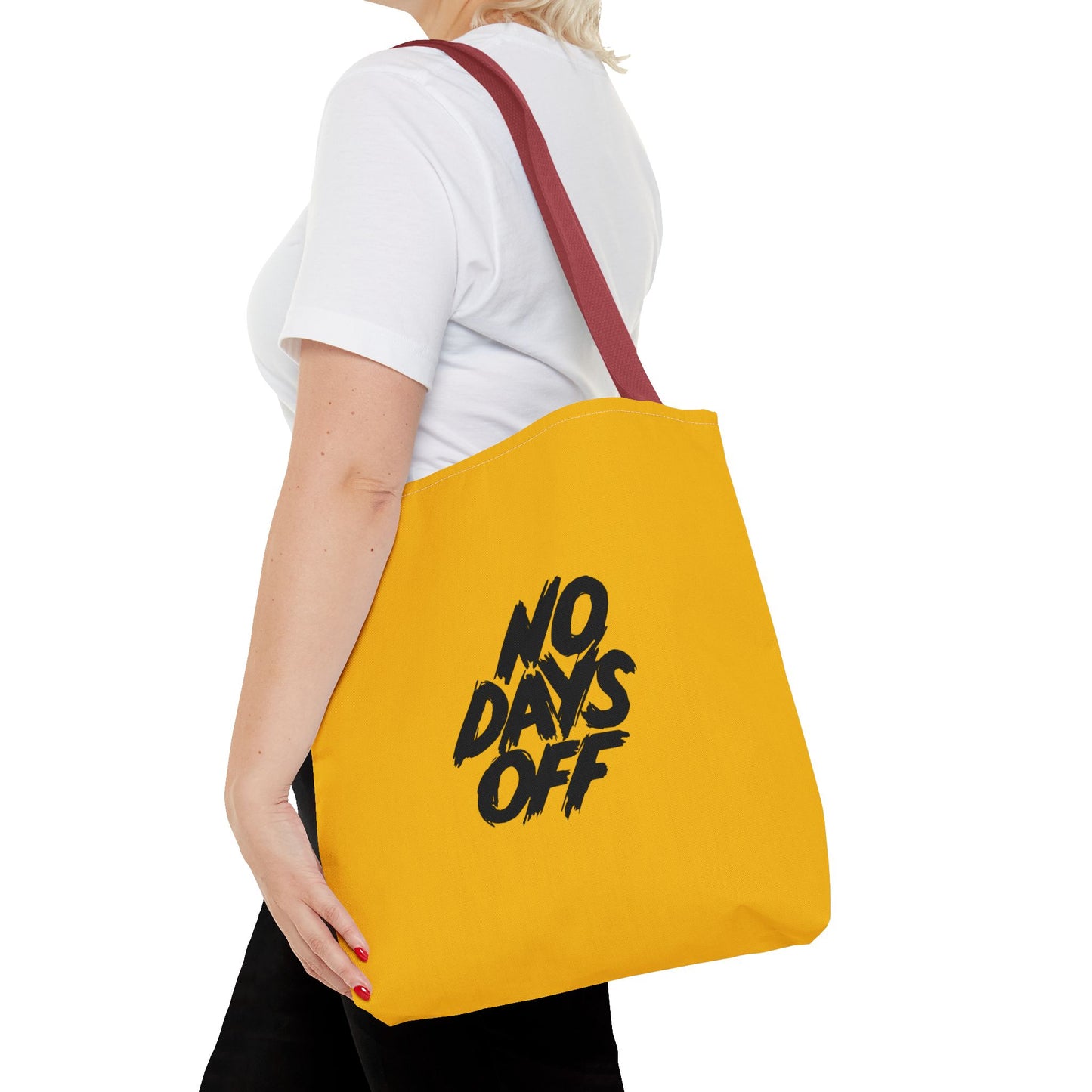 No Days Off Tote Bag (AOP)