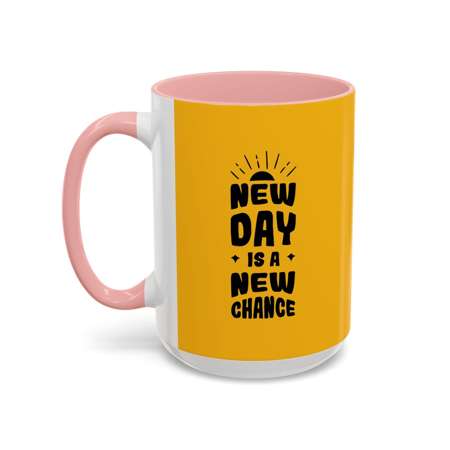 New Day Is A New Change Accent Coffee Mug (11, 15oz)