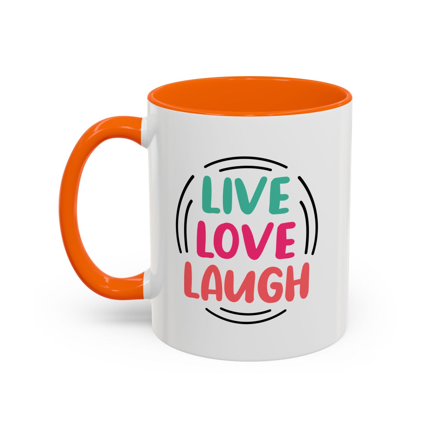 Live Love Laugh Accent Coffee Mug (11, 15oz)