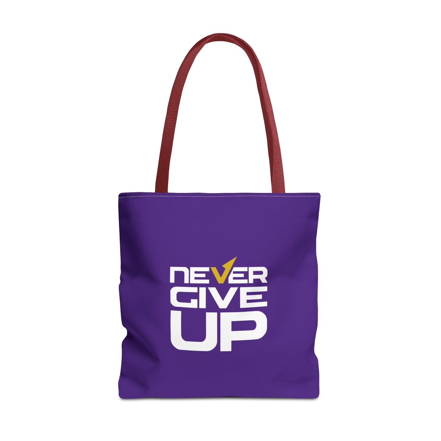 Never Give Up Tote Bag (AOP)