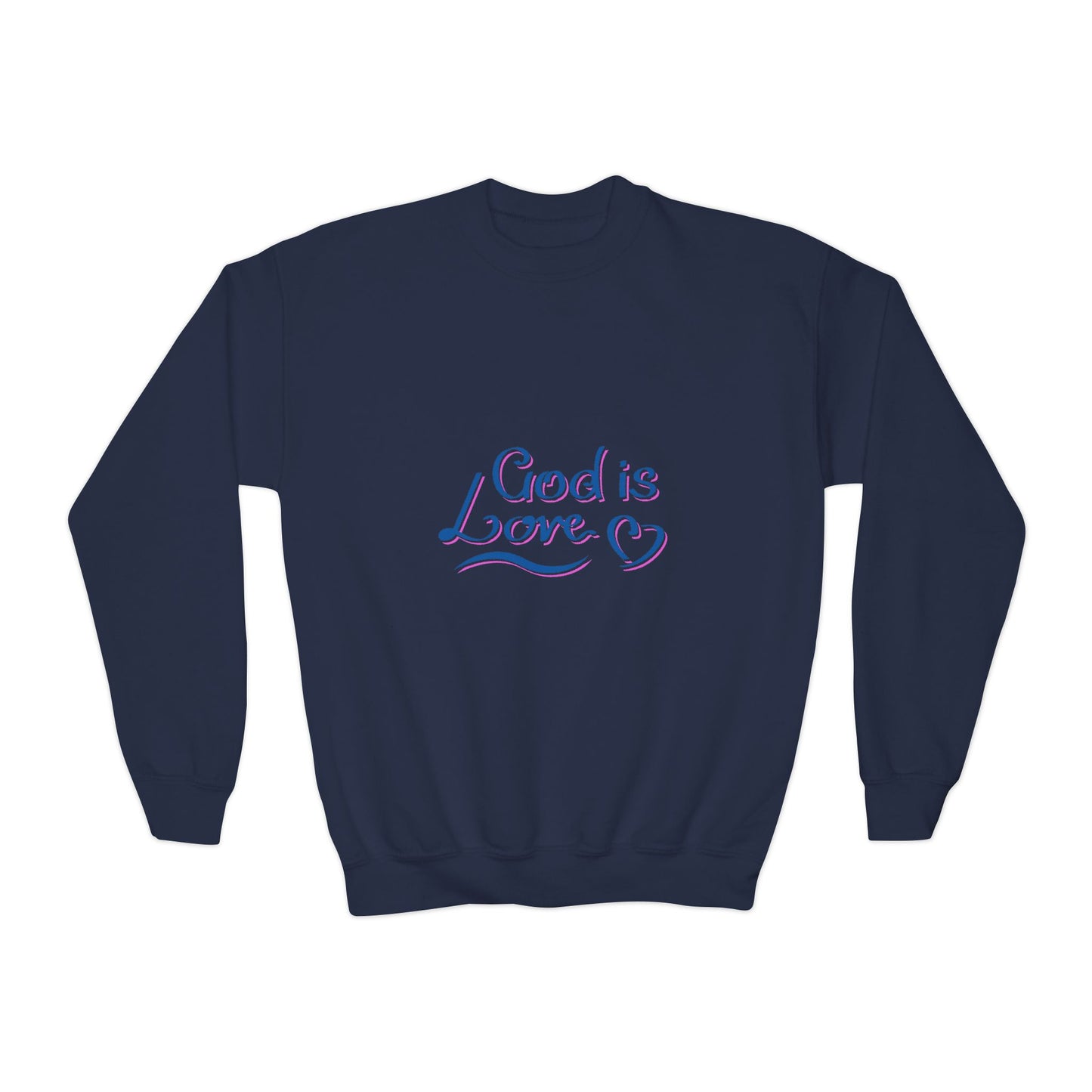 God Is Love Youth Crewneck Sweatshirt