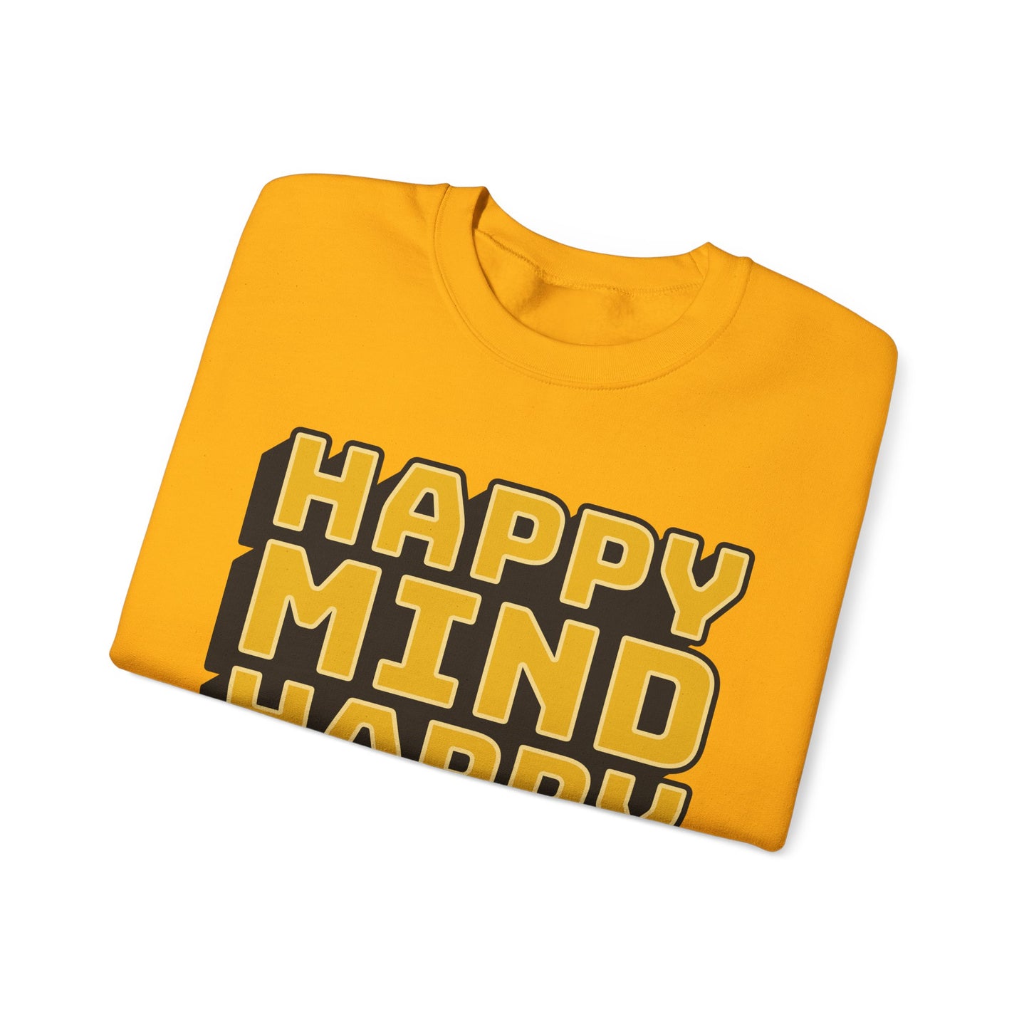 Happy Mind Happy Life Unisex Heavy Blend™ Crewneck Sweatshirt