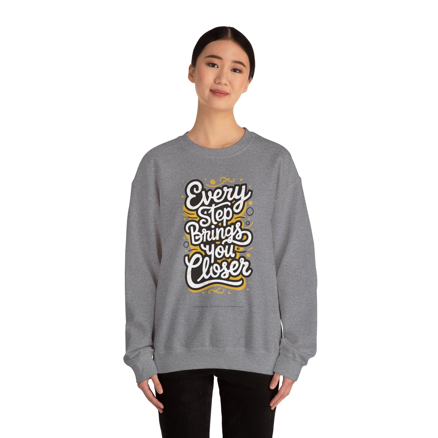 Every Step Brings You Closer Unisex Heavy Blend™ Crewneck Sweatshirt