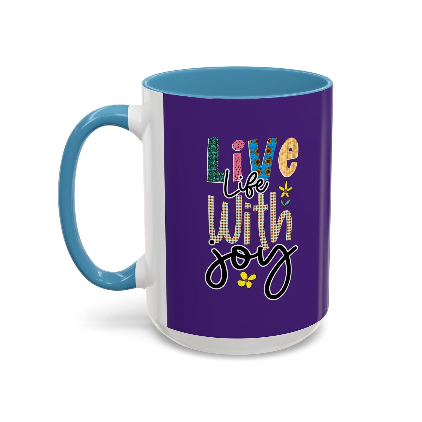Live Life With Joy Accent Coffee Mug (11, 15oz)