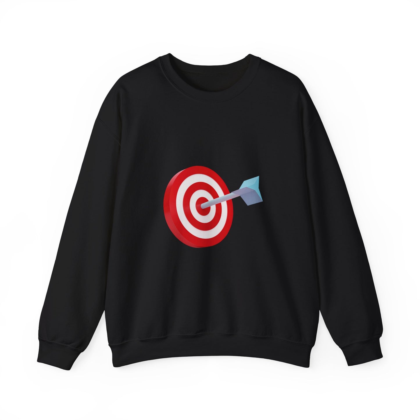 3d Render Arroe Hit The Center Of Target Or Goal Of Success Unisex Heavy Blend™ Crewneck Sweatshirt