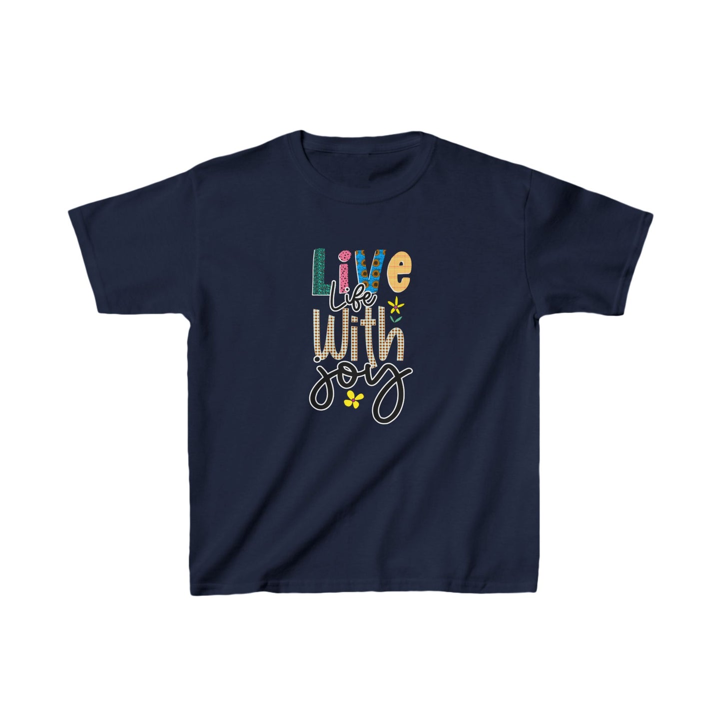 Live Life With Joy Kids Heavy Cotton™ Tee