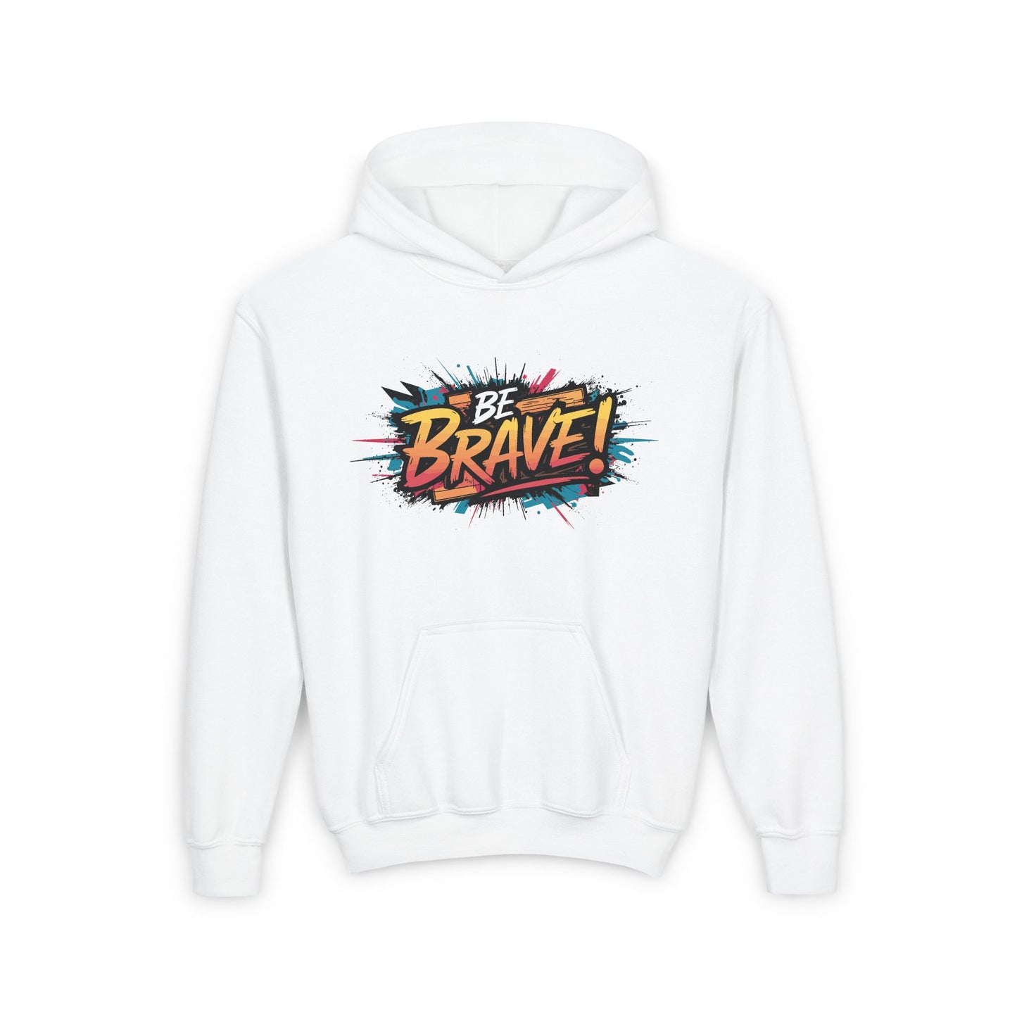 Be Brave! Youth Heavy Blend Hooded Sweatshirt