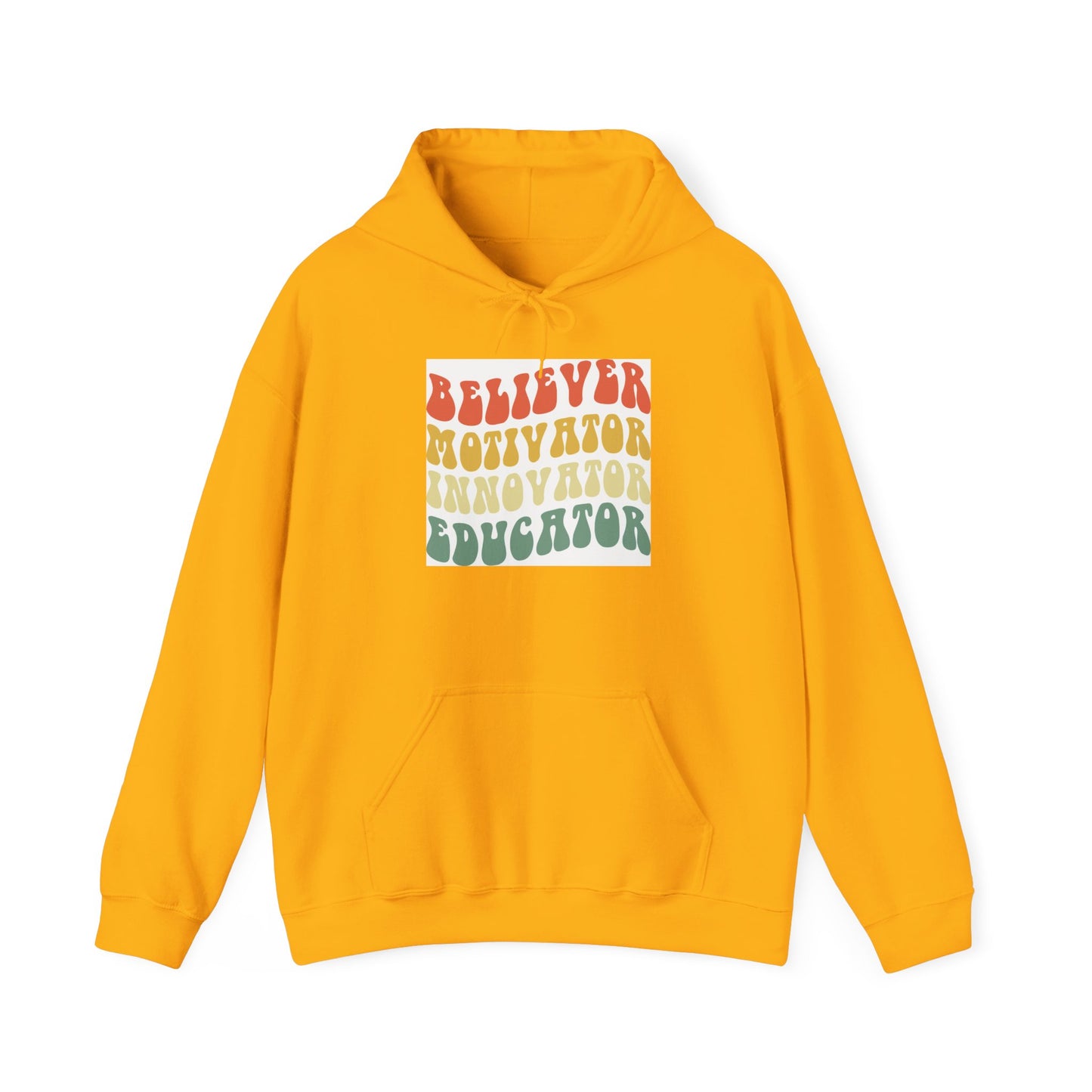 Believer Motivator Innovator Educator Unisex Heavy Blend™ Hooded Sweatshirt