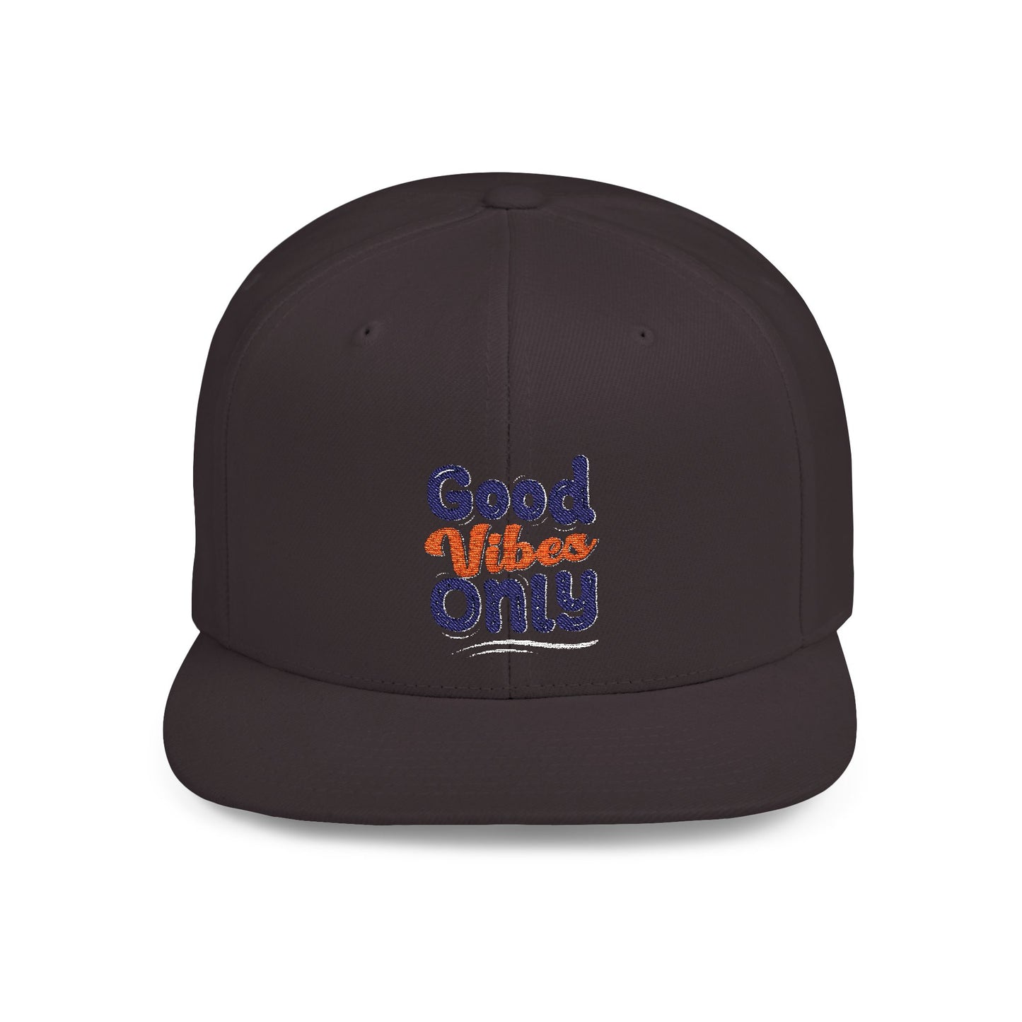 Good Vides Only Flat Bill Snapback