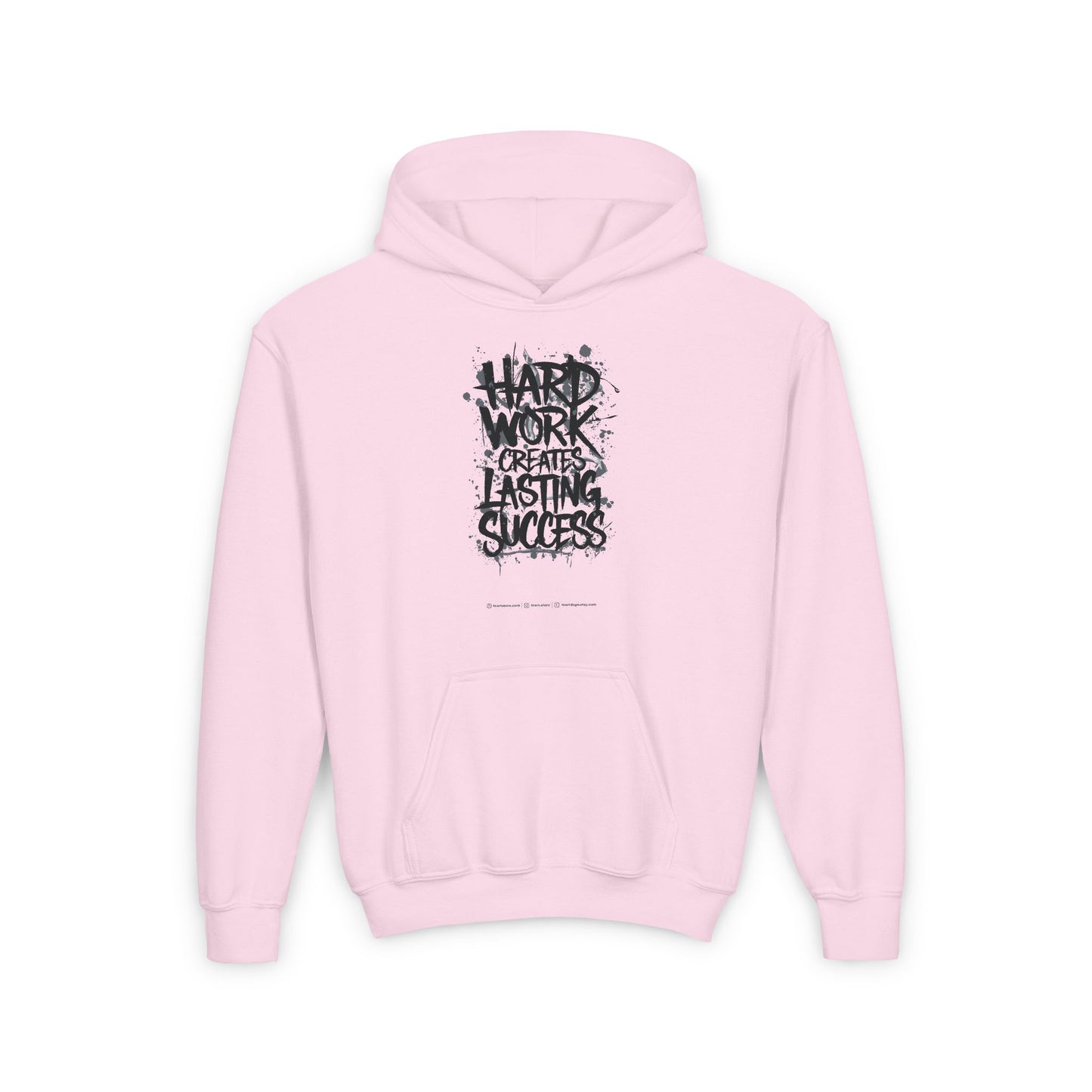 Hard Work Creates Lasting Success Youth Heavy Blend Hooded Sweatshirt