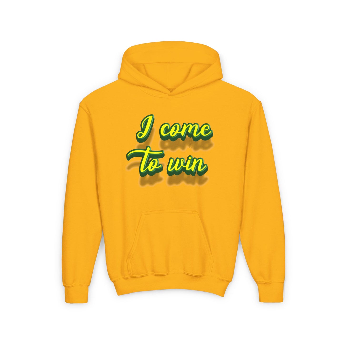 I Come To Win Youth Heavy Blend Hooded Sweatshirt