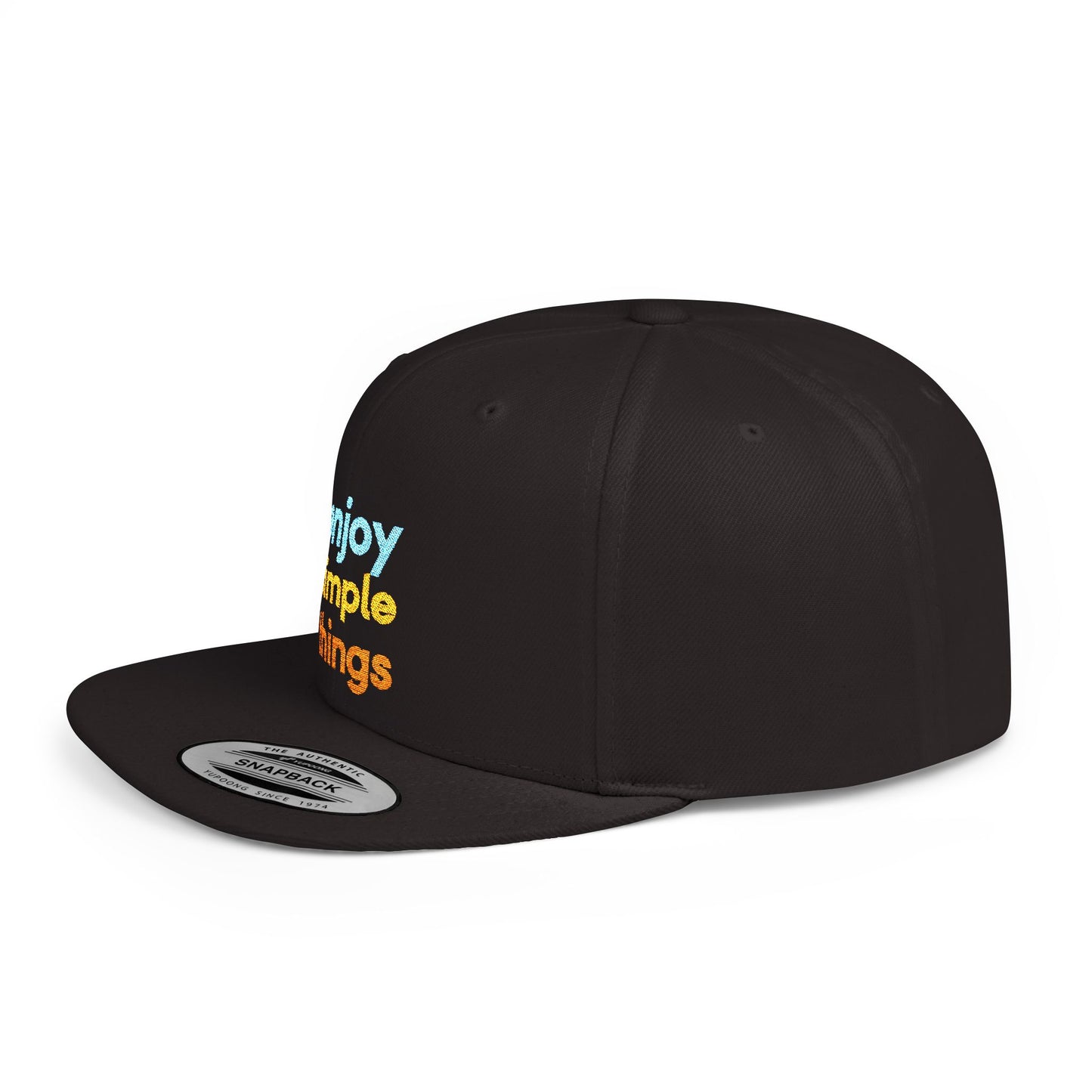 Enjoy Simple Things Flat Bill Snapback