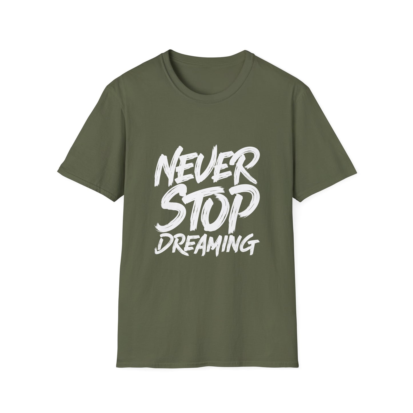 Never Stop Dreaming  Unisex Softstyle T-Shirt
